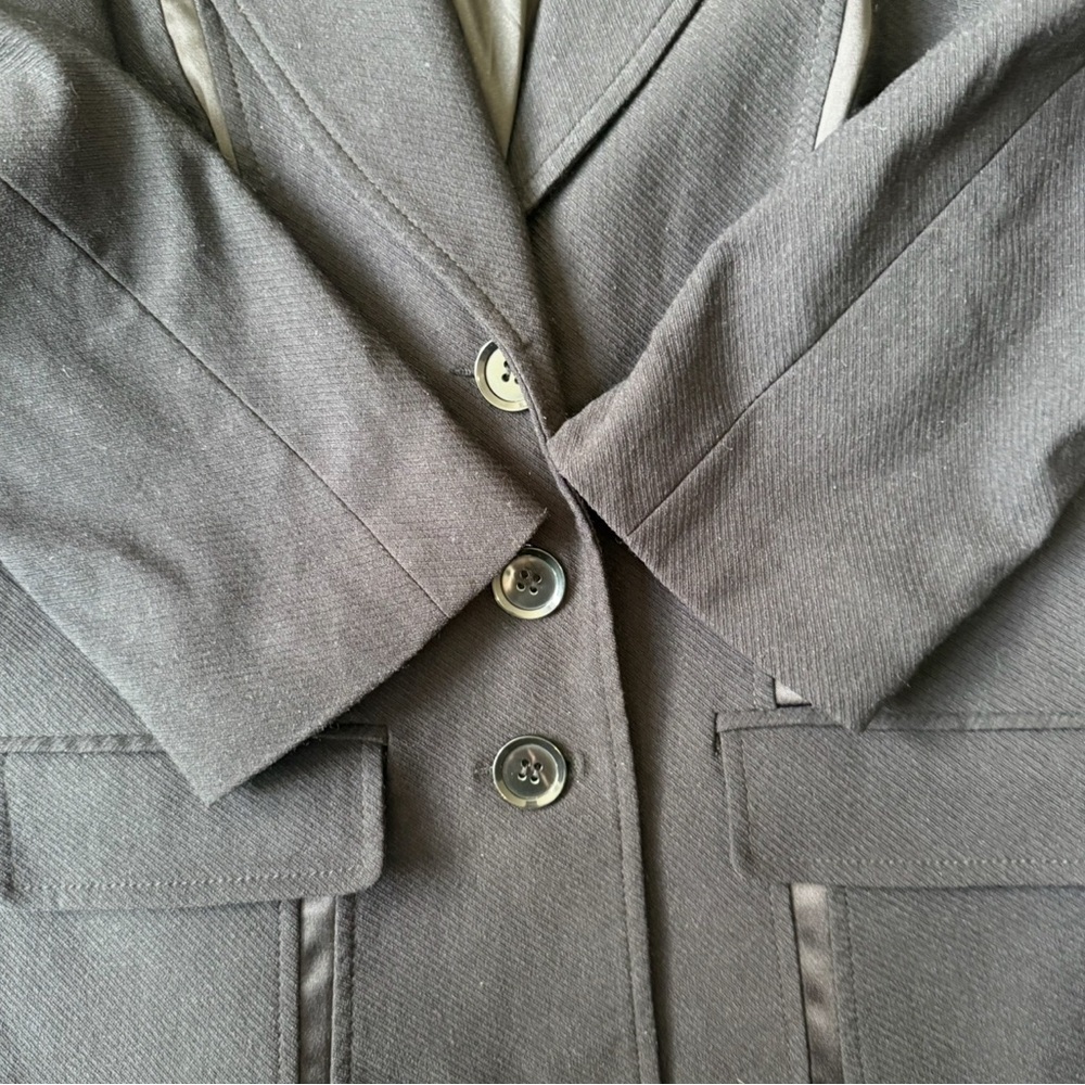 Le Chateau Classic Black Blazer Size S Work Office Formal Minimalist Evening - Picture 10 of 16
